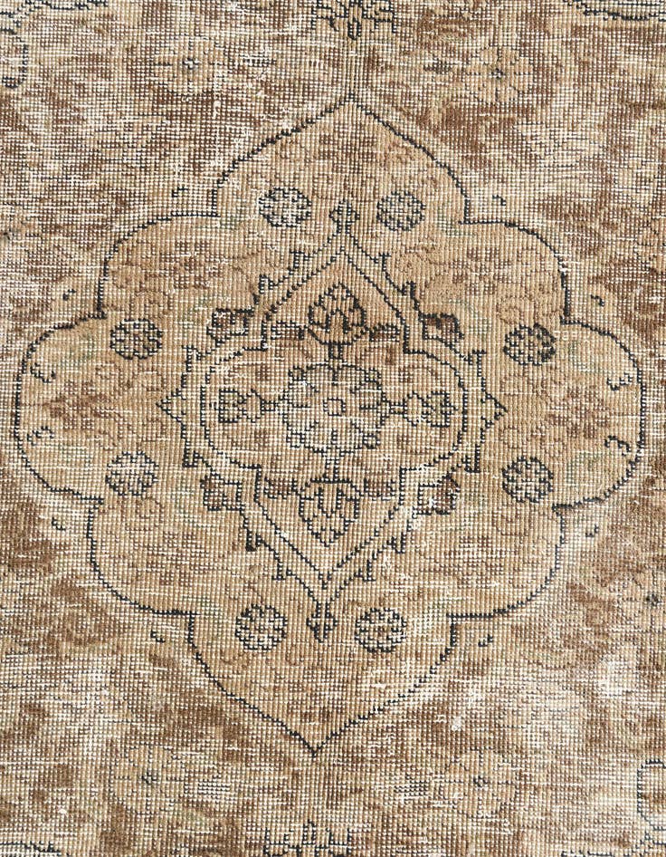 Detail image of  7' 6 x 10' 9  Hand Knotted Ultra Vintage Persian Wool Rug