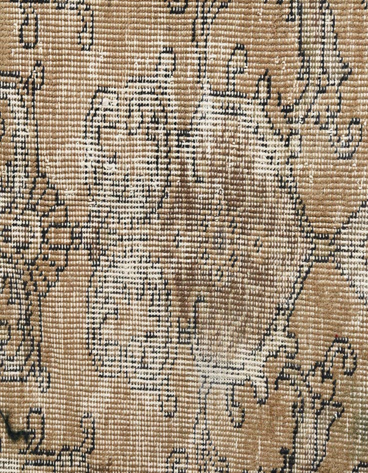 Detail image of  7' 6 x 10' 9  Hand Knotted Ultra Vintage Persian Wool Rug