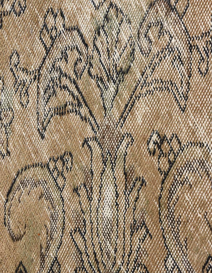 Detail image of  7' 6 x 10' 9  Hand Knotted Ultra Vintage Persian Wool Rug