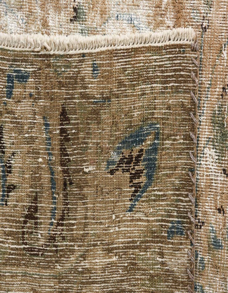 Detail image of  9' x 11' 6  Hand Knotted Ultra Vintage Persian Wool Rug