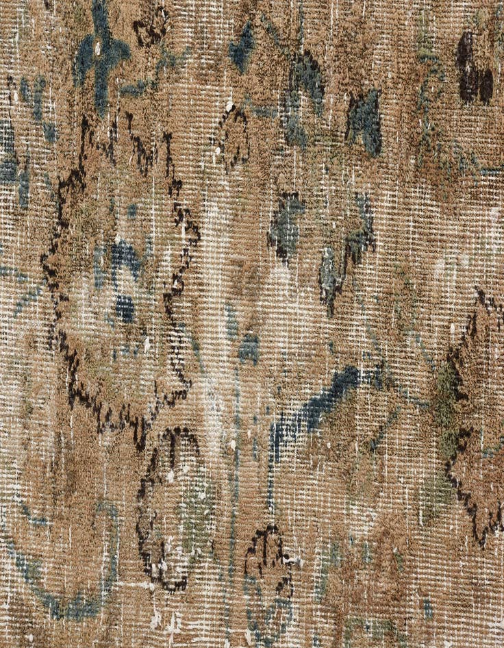 Detail image of  9' x 11' 6  Hand Knotted Ultra Vintage Persian Wool Rug