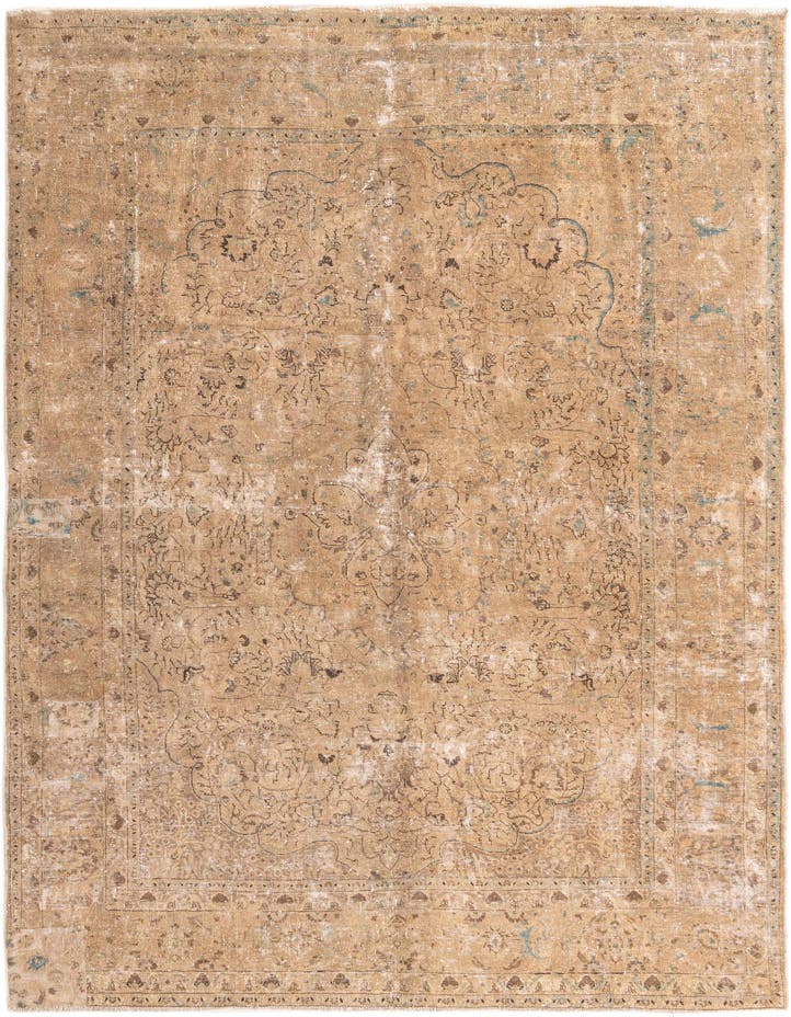  7' 10 x 12' 1  Hand Knotted Ultra Vintage Persian W...