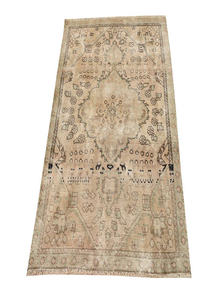 Detail image of  3' x 4' 5  Hand Knotted Ultra Vintage Persian Wool Rug