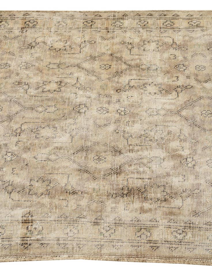 Detail image of  3' 3 x 5'  Hand Knotted Ultra Vintage Persian Wool Rug