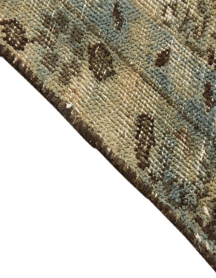 Detail image of  6' 5 x 9' 4  Hand Knotted Ultra Vintage Persian Wool Rug