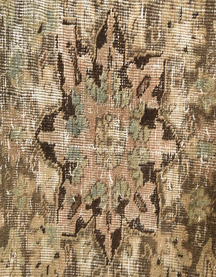 Detail image of  6' 5 x 9' 4  Hand Knotted Ultra Vintage Persian Wool Rug