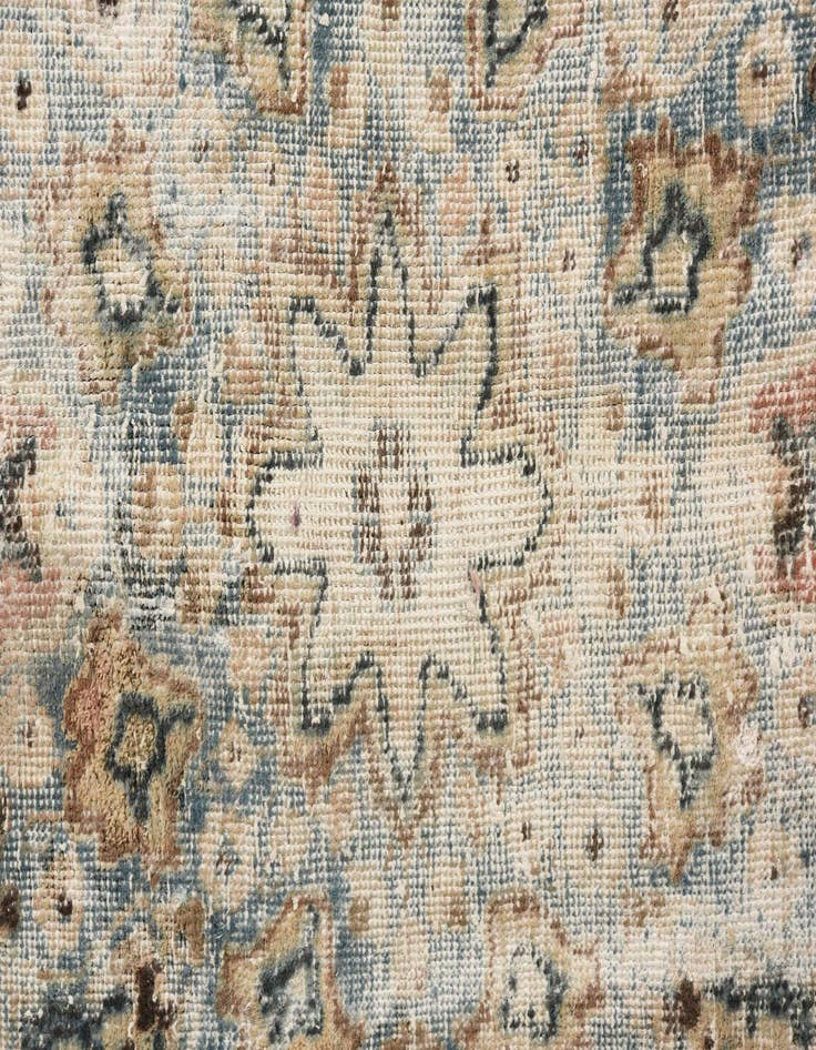 Detail image of  5' 8 x 8' 7  Hand Knotted Ultra Vintage Persian Wool Rug