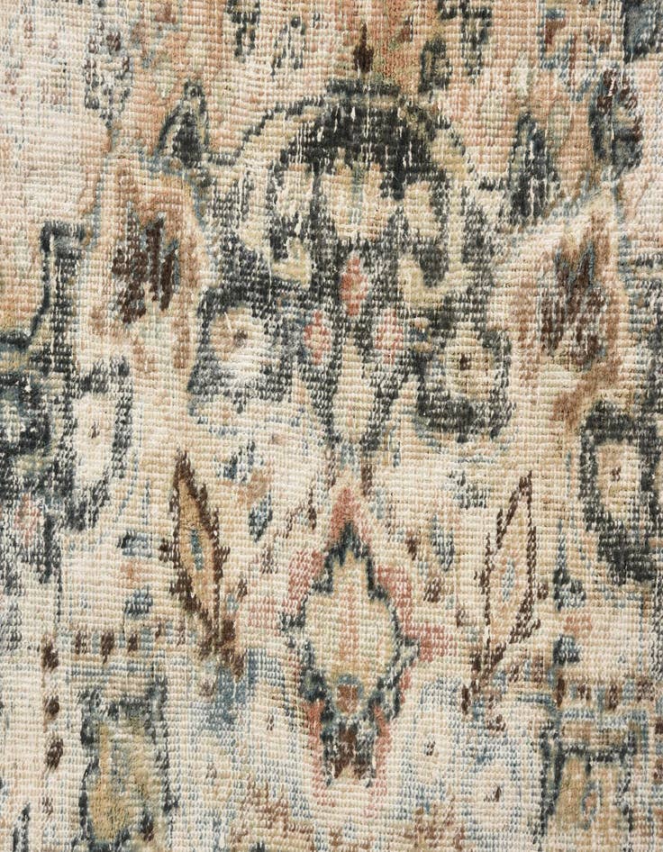 Detail image of  5' 8 x 8' 7  Hand Knotted Ultra Vintage Persian Wool Rug
