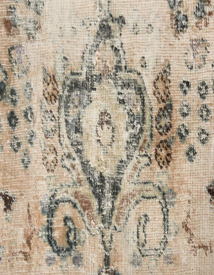 Detail image of  5' 8 x 8' 7  Hand Knotted Ultra Vintage Persian Wool Rug