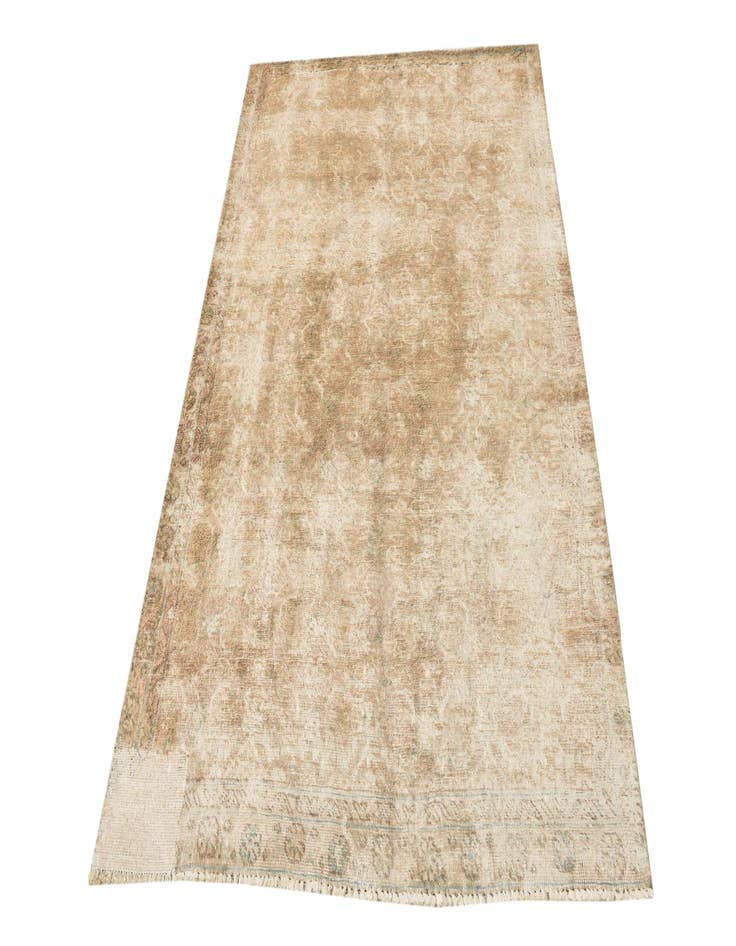 Detail image of  3' 10 x 6' 3  Hand Knotted Ultra Vintage Persian Wool Rug