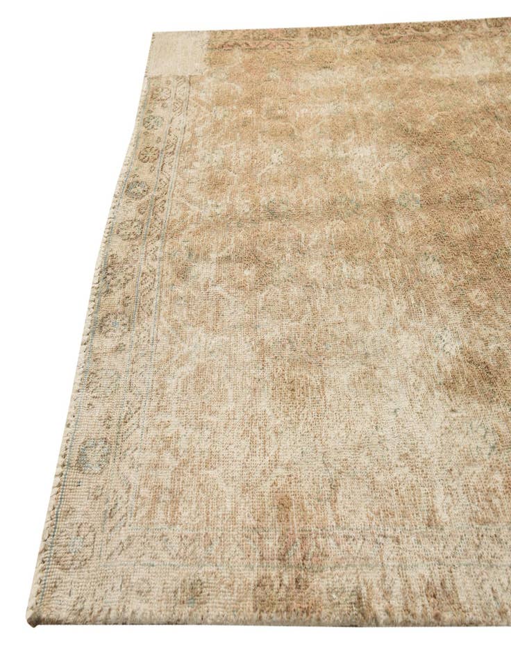 Detail image of  3' 10 x 6' 3  Hand Knotted Ultra Vintage Persian Wool Rug