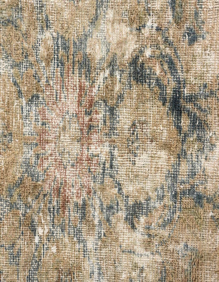 Detail image of  6' x 8' 9  Hand Knotted Ultra Vintage Persian Wool Rug