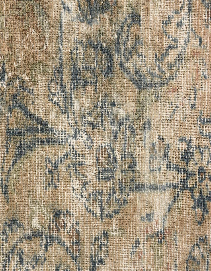Detail image of  6' x 8' 9  Hand Knotted Ultra Vintage Persian Wool Rug
