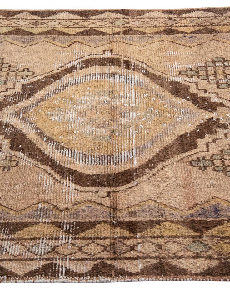 Detail image of  4' 5 x 7' 7  Hand Knotted Ultra Vintage Persian Wool Rug