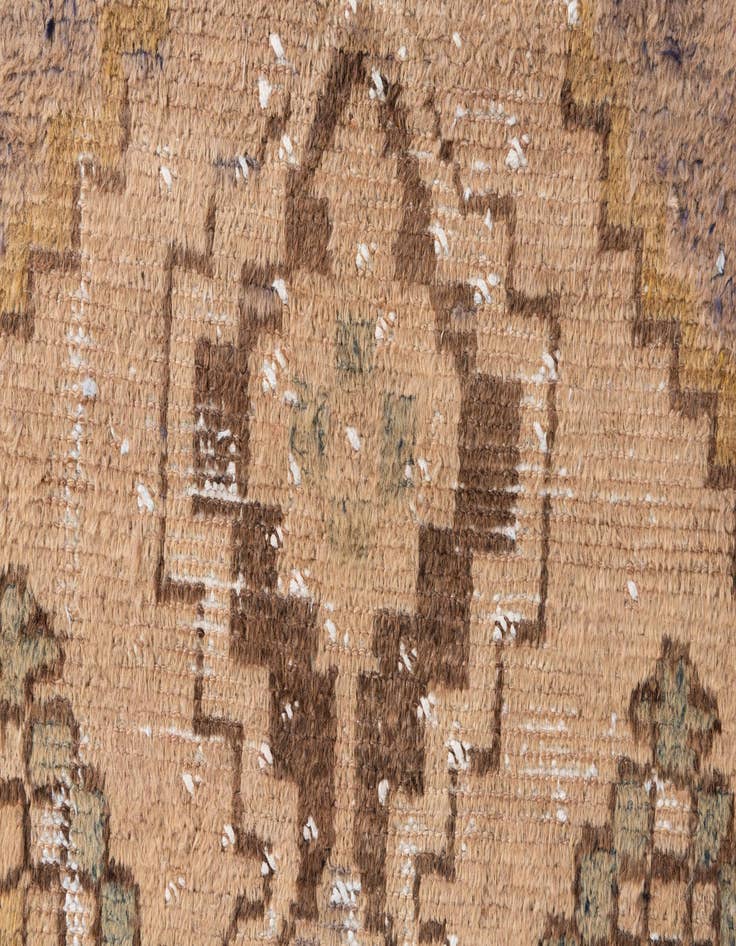 Detail image of  4' 5 x 7' 7  Hand Knotted Ultra Vintage Persian Wool Rug