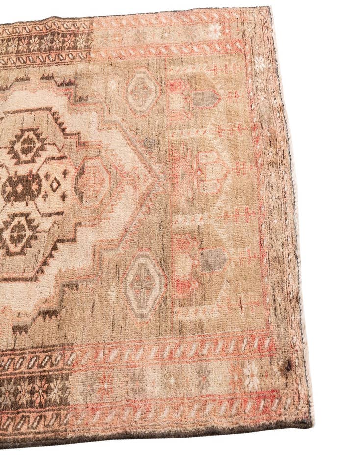 Detail image of  3' 5 x 5' 3  Hand Knotted Ultra Vintage Persian Wool Rug