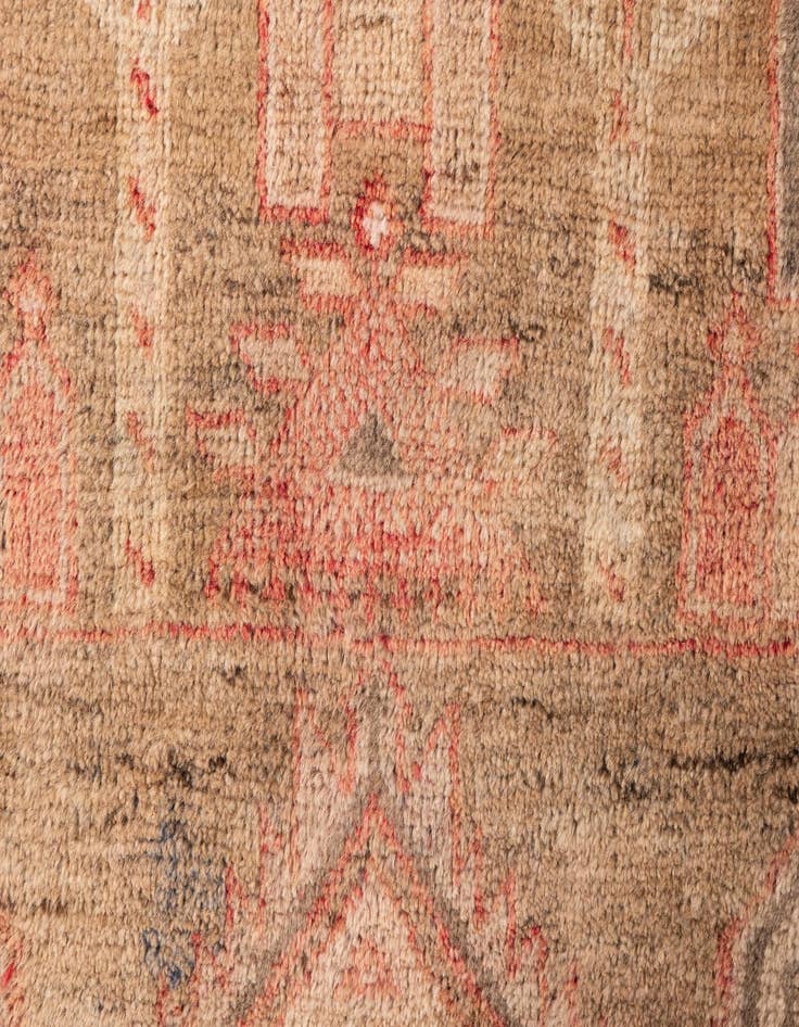 Detail image of  3' 5 x 5' 3  Hand Knotted Ultra Vintage Persian Wool Rug