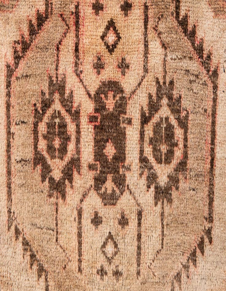 Detail image of  3' 5 x 5' 3  Hand Knotted Ultra Vintage Persian Wool Rug