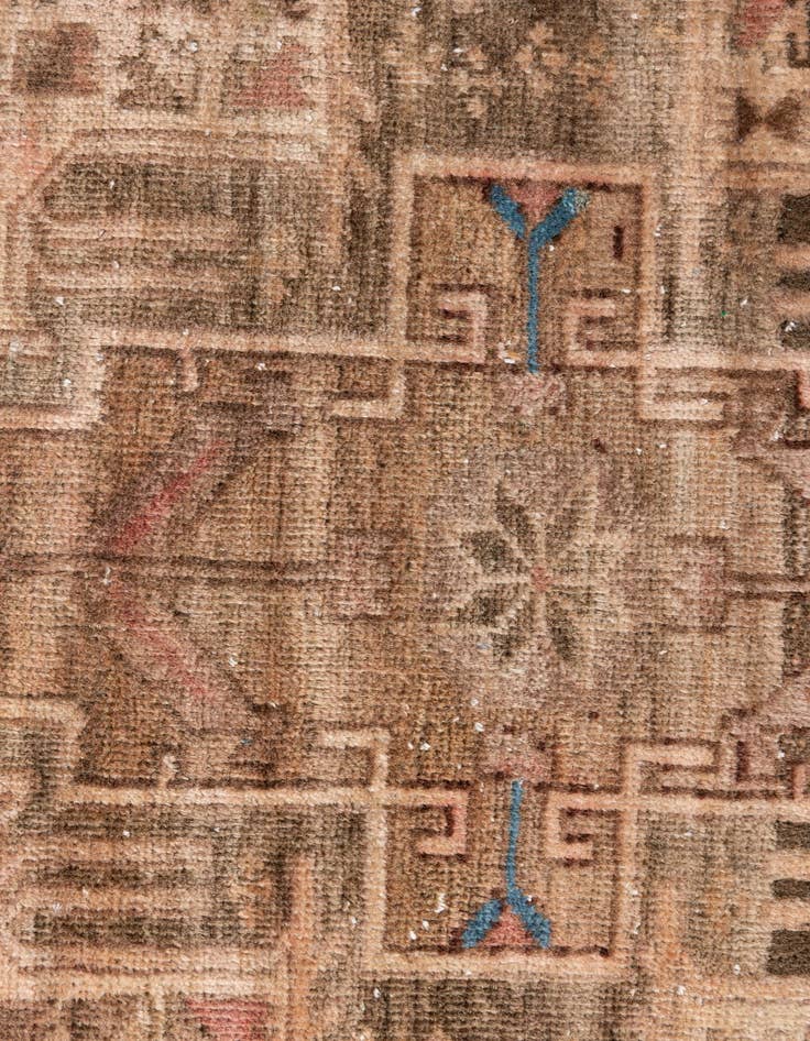 Detail image of  2' 10 x 4' 3  Hand Knotted Ultra Vintage Persian Wool Rug