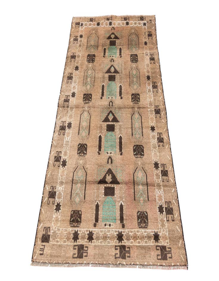 Detail image of  3' 4 x 5' 9  Hand Knotted Ultra Vintage Persian Wool Rug