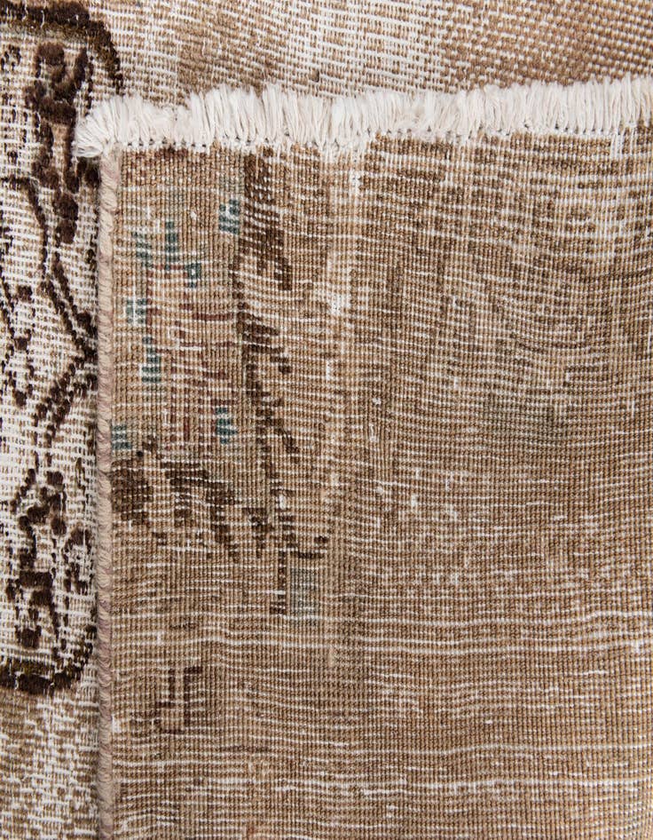 Detail image of  2' 10 x 5' 7  Hand Knotted Ultra Vintage Persian Wool Rug