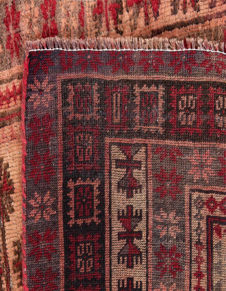 Detail image of  2' 10 x 4' 7  Hand Knotted Ultra Vintage Persian Wool Rug