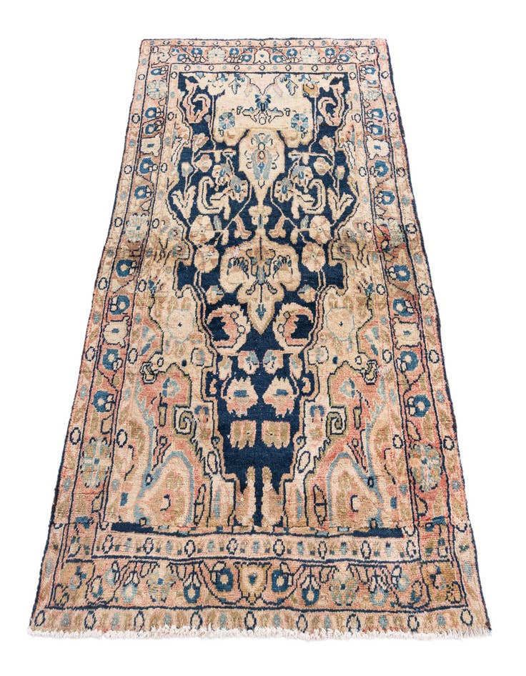 Detail image of  3' 6 x 5' 6  Hand Knotted Ultra Vintage Persian Wool Rug