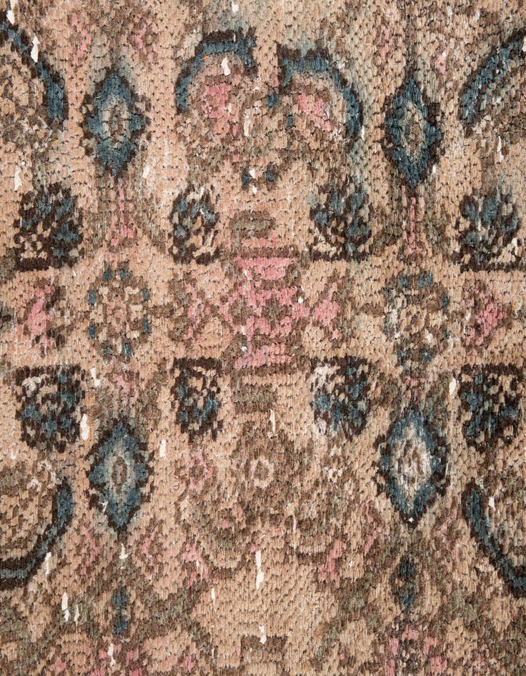 Detail image of  6' 10 x 9' 8  Hand Knotted Ultra Vintage Persian Wool Rug