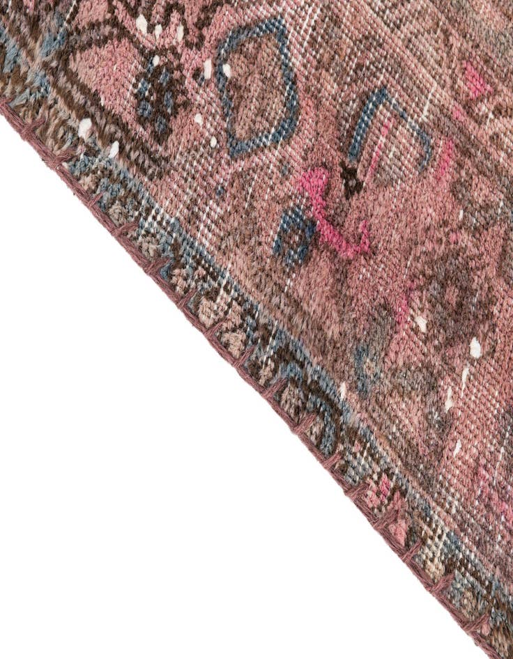 Detail image of  4' 2 x 7'  Hand Knotted Ultra Vintage Persian Wool Rug