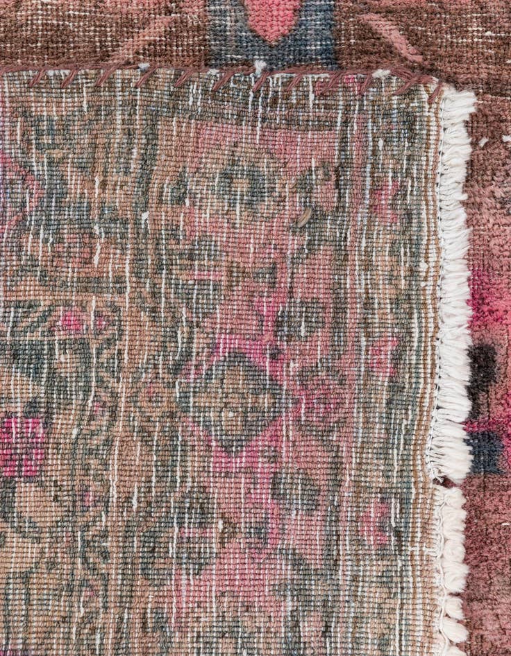Detail image of  4' 2 x 7'  Hand Knotted Ultra Vintage Persian Wool Rug