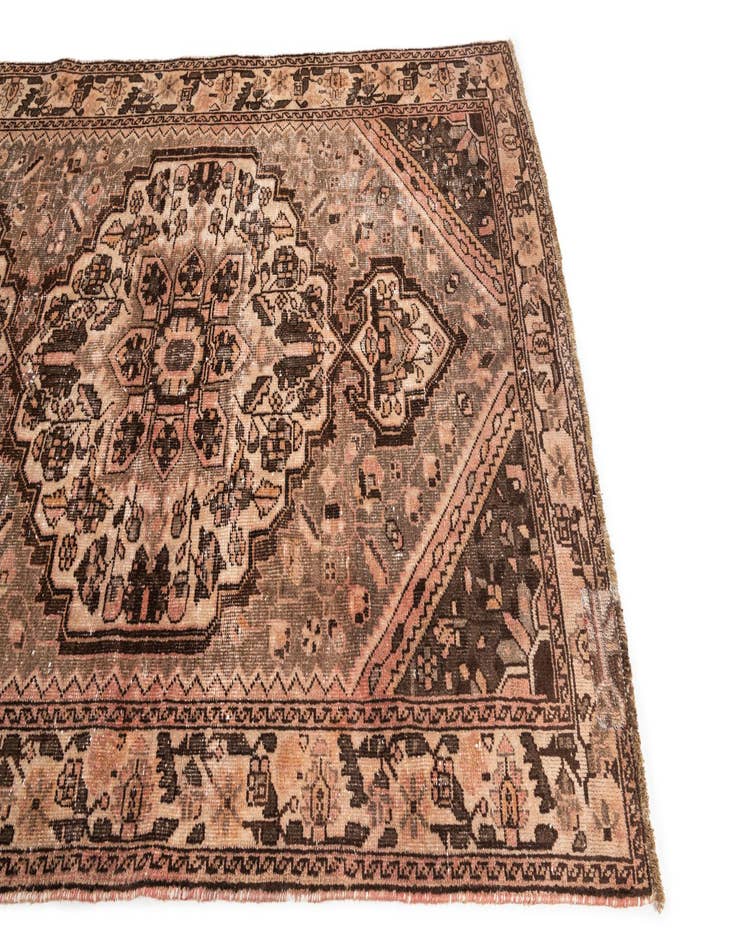 Detail image of  5' x 9' 10  Hand Knotted Ultra Vintage Persian Wool Rug