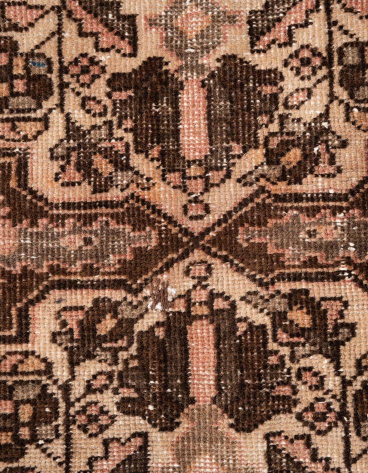 Detail image of  5' x 9' 10  Hand Knotted Ultra Vintage Persian Wool Rug