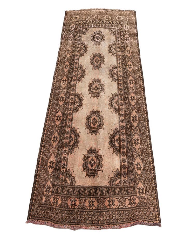 Detail image of  3' 5 x 5' 9  Hand Knotted Ultra Vintage Persian Wool Rug