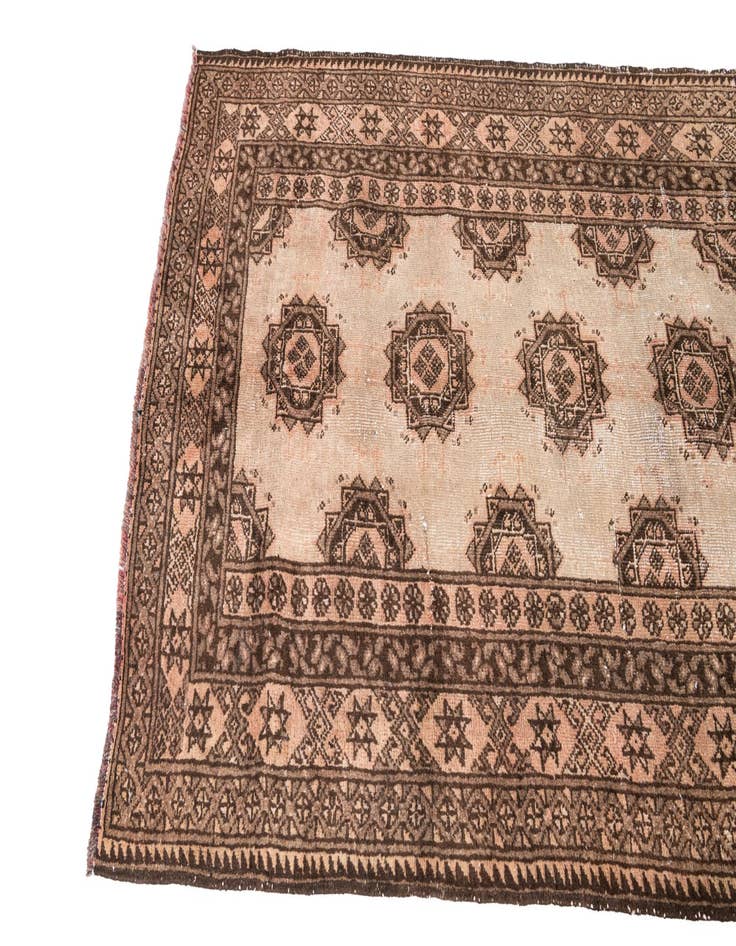 Detail image of  3' 5 x 5' 9  Hand Knotted Ultra Vintage Persian Wool Rug