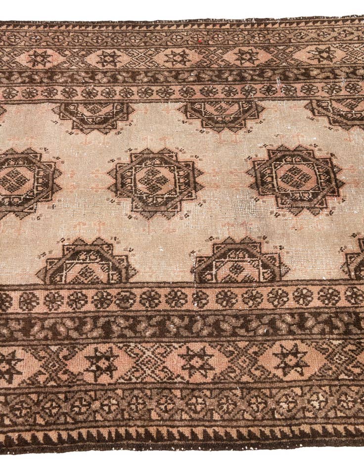 Detail image of  3' 5 x 5' 9  Hand Knotted Ultra Vintage Persian Wool Rug