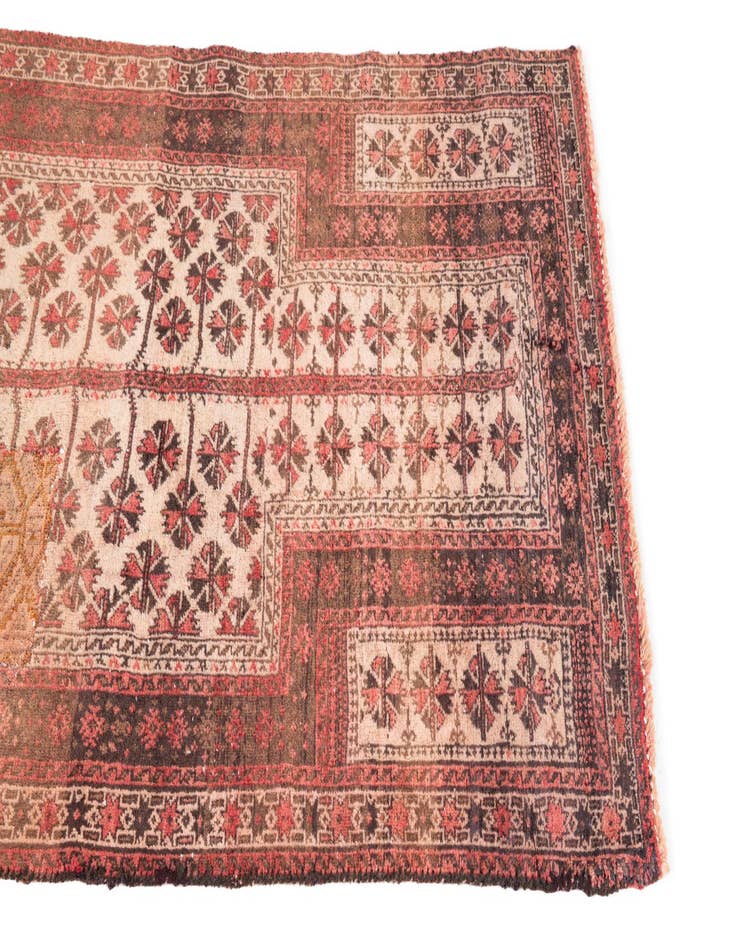 Detail image of  2' 7 x 4' 5  Hand Knotted Ultra Vintage Persian Wool Rug