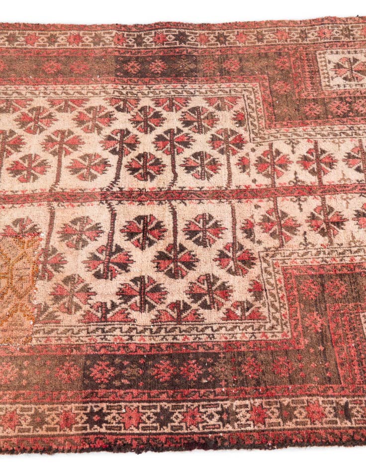 Detail image of  2' 7 x 4' 5  Hand Knotted Ultra Vintage Persian Wool Rug