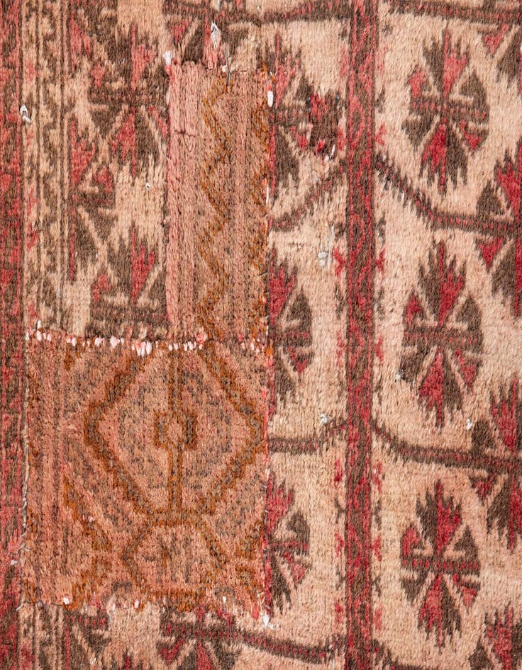 Detail image of  2' 7 x 4' 5  Hand Knotted Ultra Vintage Persian Wool Rug