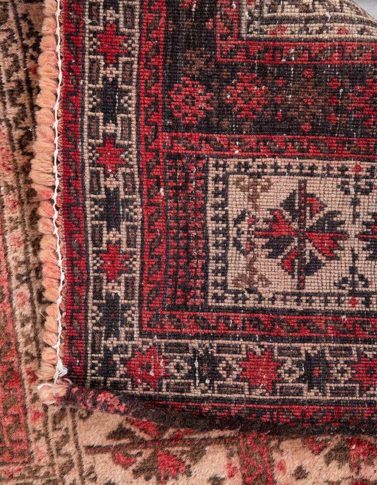 Detail image of  2' 7 x 4' 5  Hand Knotted Ultra Vintage Persian Wool Rug