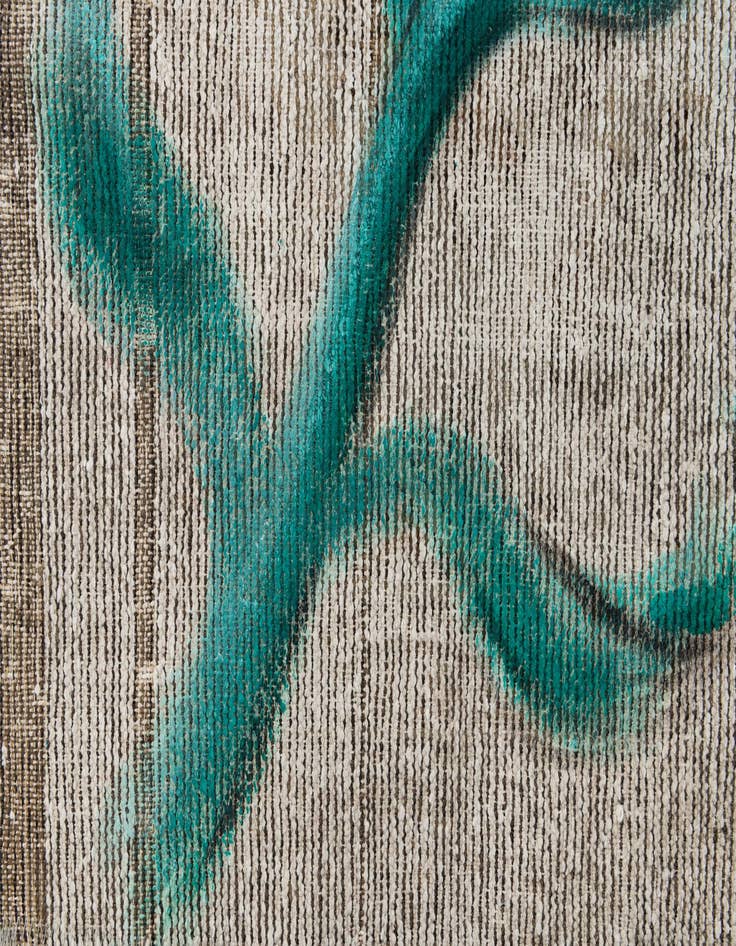 Detail image of  3' 3 x 5' 3  Hand Knotted Ultra Vintage Persian Wool Rug