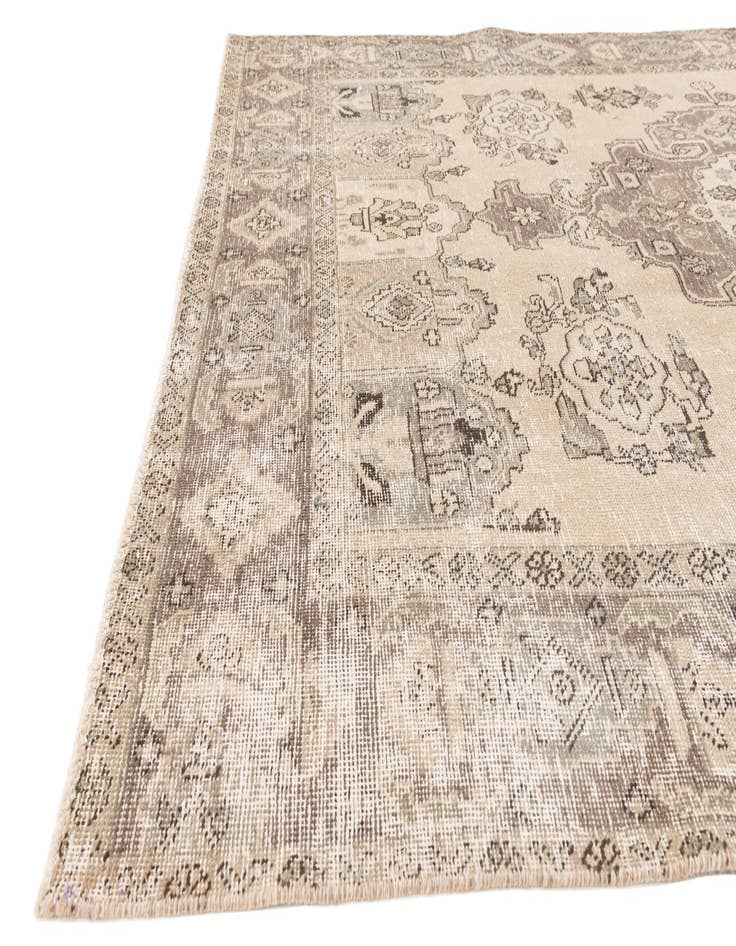 Detail image of  6' 5 x 9' 8  Hand Knotted Ultra Vintage Persian Wool Rug