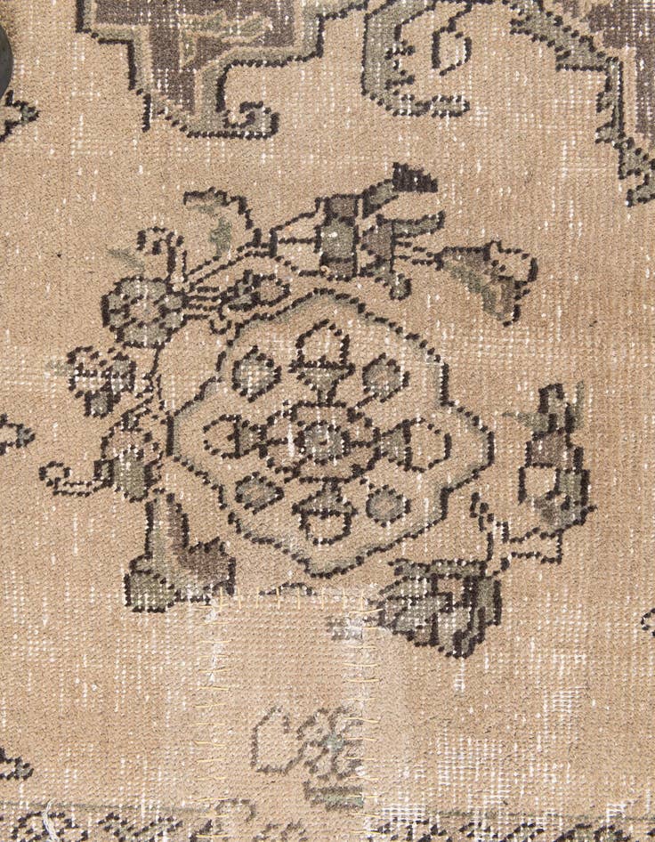 Detail image of  6' 5 x 9' 8  Hand Knotted Ultra Vintage Persian Wool Rug