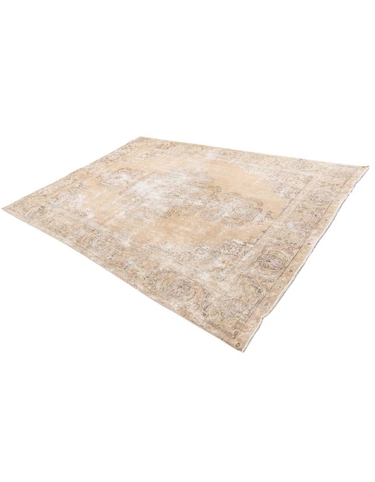 Detail image of  7' 7 x 10' 4  Hand Knotted Ultra Vintage Persian Wool Rug