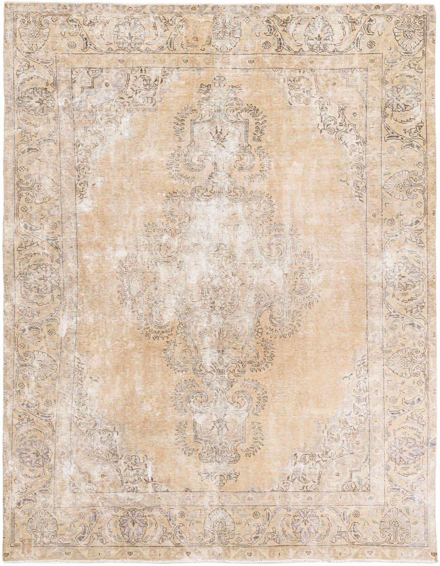 Primary image  7' 7 x 10' 4  Hand Knotted Ultra Vintage Persian Wool Rug