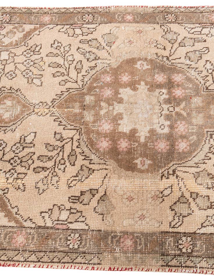 Detail image of  3' 3 x 4' 6  Hand Knotted Ultra Vintage Persian Wool Rug