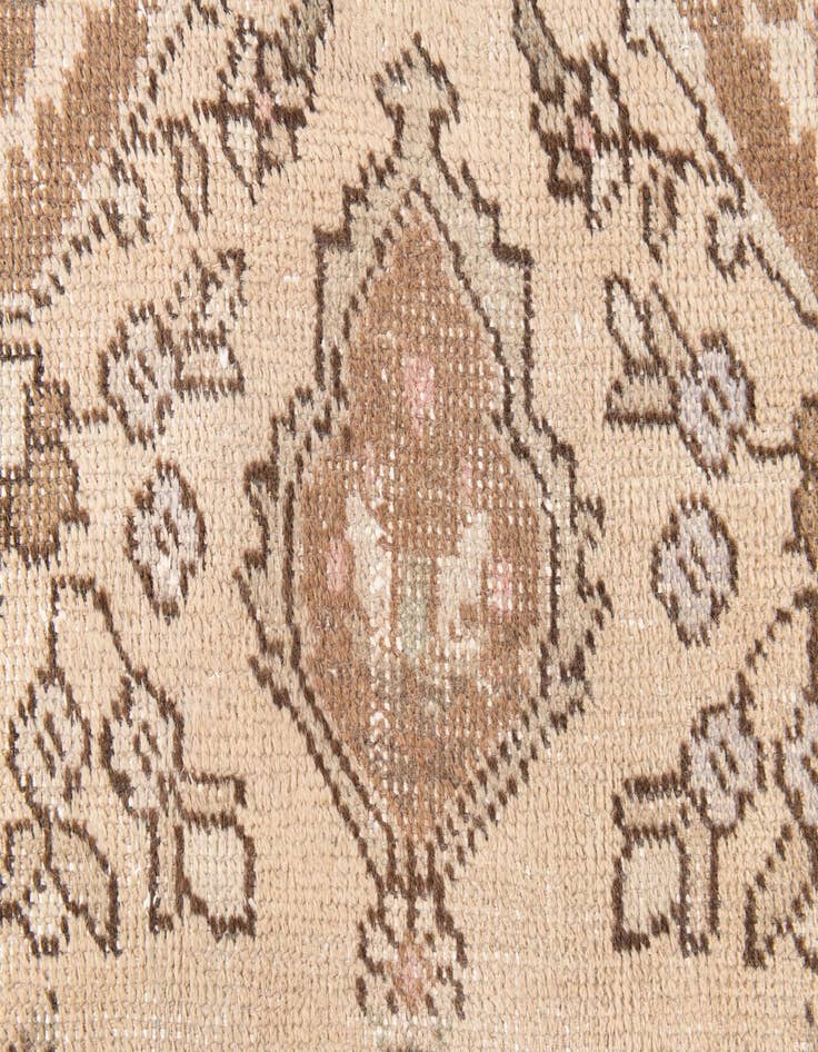 Detail image of  3' 3 x 4' 6  Hand Knotted Ultra Vintage Persian Wool Rug