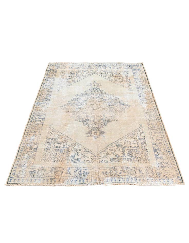 Detail image of  4' x 6' 3  Hand Knotted Ultra Vintage Persian Wool Rug