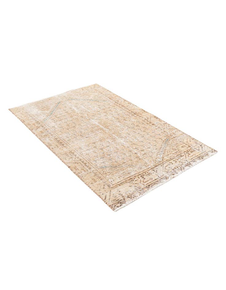 Detail image of  3' x 4' 9  Hand Knotted Ultra Vintage Persian Wool Rug