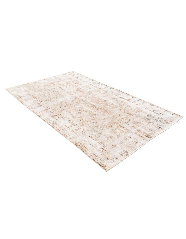 Detail image of  4' 10 x 8'  Hand Knotted Ultra Vintage Persian Wool Rug