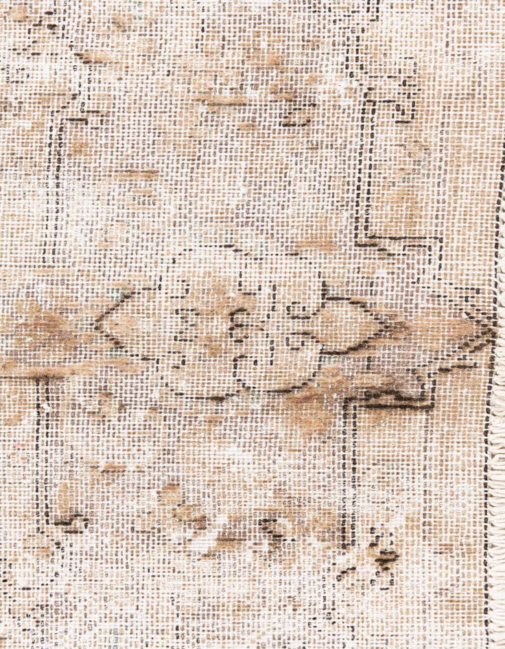 Detail image of  4' 10 x 8'  Hand Knotted Ultra Vintage Persian Wool Rug